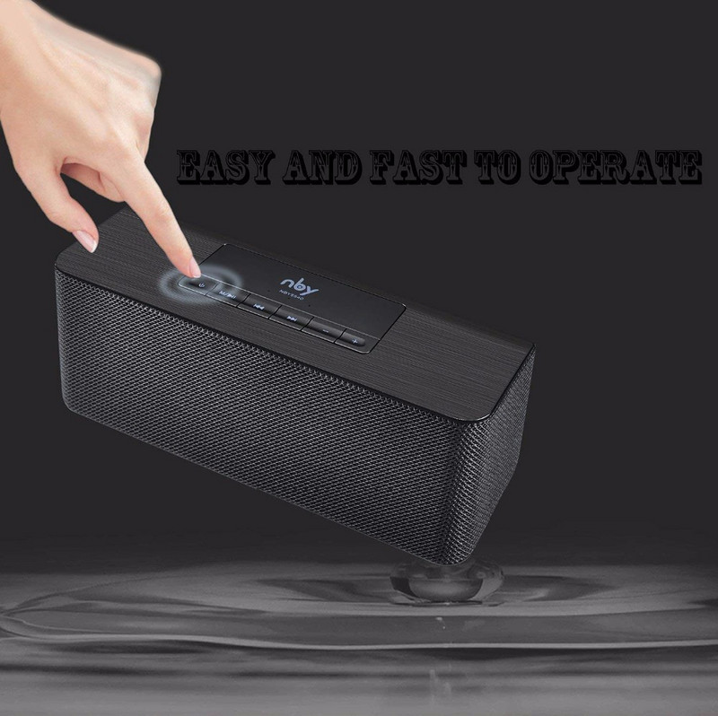 Difuzor wireless NBY 5540 Difuzor portabil Bluetooth Sunet stereo Sistem 10W Muzică Subwoofer Coloană Suport Tf Card Fm pentru telefon