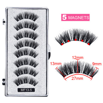 Gene magnetice 3D cu magneți Machiaj realizat manual Gene de nurcă Gene false extinse Gene false reutilizabile cu pensetă