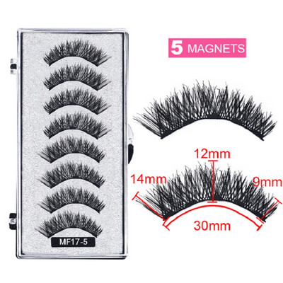 Gene magnetice 3D cu magneți Machiaj realizat manual Gene de nurcă Gene false extinse Gene false reutilizabile cu pensetă