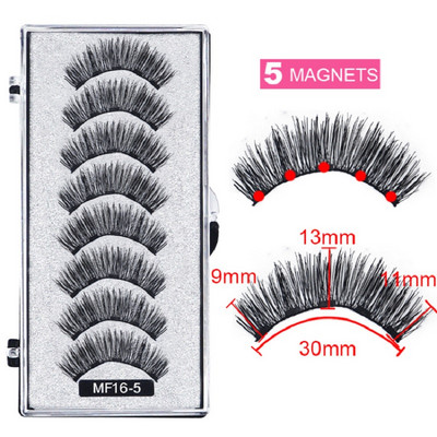 Gene magnetice 3D cu magneți Machiaj realizat manual Gene de nurcă Gene false extinse Gene false reutilizabile cu pensetă