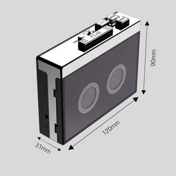Външен ретро носталгичен преносим безжичен Bluetooth високоговорител Касетофон FM радио Висококачествен касетен уокмен Caixa De Som