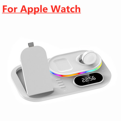 Suport de încărcare fără fir 4 în 1 30W pentru iPhone 14 13 12 Samsung Apple Watch Airpods iWatch Stație de andocare de încărcare rapidă pliabilă