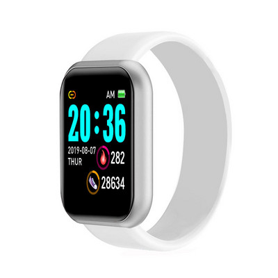 Y68 Smart Watch Pulzusszám Vérnyomás Vér Oxigén Monitoring Többfunkciós Emlékeztető Alvásfigyelés