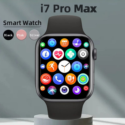 Γνήσιο SmartWatch I7 Pro Max Series 7 Τηλεφωνική κλήση Προσαρμοσμένο ρολόι Face Sport Αδιάβροχο Άνδρας Γυναικείο Έξυπνο ρολόι ασύρματης φόρτισης