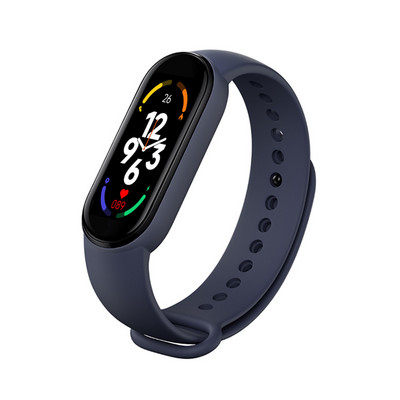 Ceas inteligent Band 7 Bărbați Femei Ceas inteligent cu frecvență cardiacă Ceas inteligent Monitorizare fitness Tensiune arterială Bratara sport inteligentă pentru Band 7