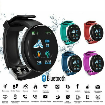 D18 Смарт часовник за мъже, кръвно налягане, водоустойчив смарт часовник, дамски монитор за сърдечен ритъм, фитнес тракер, спортен часовник за Android IOS