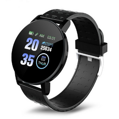 Ceas inteligent Twitch Bărbați Femei Monitorizarea ritmului cardiac Monitorizarea tensiunii arteriale Fitness Sport Racker Bluetooth Redare muzică Apel 119 Ceas inteligent