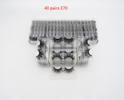 Visofree 40 pari trepavica od 25 mm 3D trepavice od nerca s uloškom bez kutije Duge trepavice od nerca Trepavice dramatičnog volumena Guste umjetne trepavice