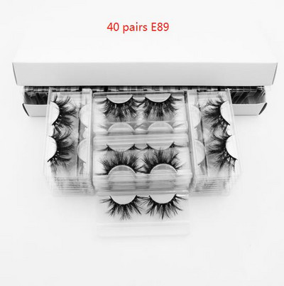 Visofree 40 pari trepavica od 25 mm 3D trepavice od nerca s uloškom bez kutije Duge trepavice od nerca Trepavice dramatičnog volumena Guste umjetne trepavice