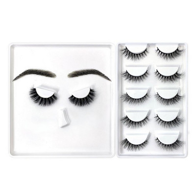Umjetne trepavice Umjetne trepavice Set obrva Umjetne realistične 3D trepavice Umjetne trepavice Šminka Ekstenzije umjetnih trepavica Dramatične