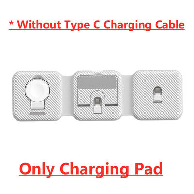 Suport pentru încărcător fără fir magnetic 18W 3 în 1 pentru iPhone 14 13 12 Pro Max Apple Apple 8 7 6 Airpods Stație de andocare de încărcare rapidă