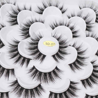 Gene magnetice cu gene false 3D naturale, realizate manual, cutie acrilice, gene false lungi, cosmetice pentru cadou