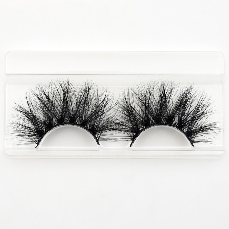 40 perechi/lot visofree 25 mm machiaj gene 3d de nurcă 100% gene dramatice lucrate manual fără cruzime gene pufoase de nurcă E58