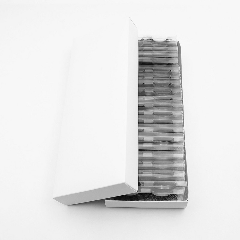 40 perechi/lot visofree 25 mm machiaj gene 3d de nurcă 100% gene dramatice lucrate manual fără cruzime gene pufoase de nurcă E58