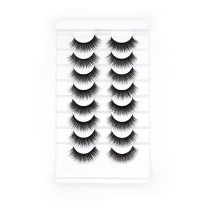 8 perechi de gene 3D gene naturale lungi, pufoase, pufoase, naturale false, gene false, gene moi, consumabile pentru extensie de gene, machiaj