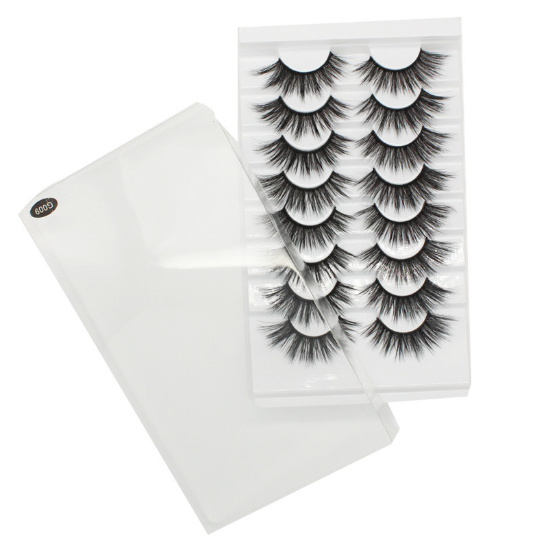 8 perechi de gene 3D gene naturale lungi, pufoase, pufoase, naturale false, gene false, gene moi, consumabile pentru extensie de gene, machiaj