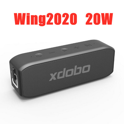 xdobo 20W Power Sound Bar Difuzor Bluetooth Coloană de exterior impermeabil Subwoofer portabil cu TWS TF Centru de muzică pentru computer
