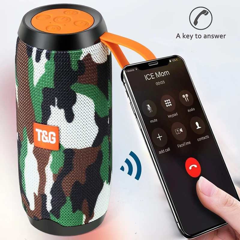 Difuzor wireless T&G 117 Mini 5.0 Suport Difuzor AUX TF Difuzor portabil impermeabil pentru exterior Difuzoare USB Suport card TF Subwoofer