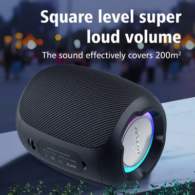 Zealot S53 4400mAh akumulators pārnēsājami bezvadu skaļruņi Lieljaudas 20 W kolonnas HIFI stereo zemfrekvences skaļrunis krāsains skaņas kastes skaļrunis