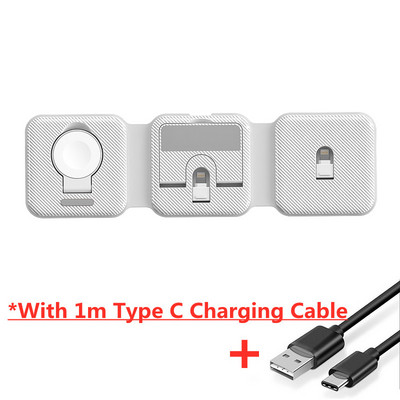 18W magnetski bežični punjač 3 u 1 sklopivi stalak za iPhone 14 13 12 Pro Max Airpods Pro 3 iWatch 7 6 prijenosni brzi punjači