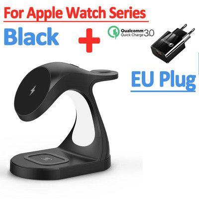 100 W 3 viename magnetinio belaidžio įkroviklio stovas, skirtas iPhone 14 13 12 Pro Max Apple Watch Airpods indukcinio greito įkrovimo doko stočiai