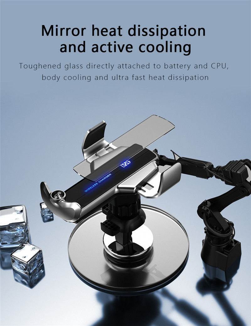 Încărcător fără fir pentru mașină 30W Suport pentru telefon auto magnetic pentru iPhone Samsung Xiaomi Stație de încărcare rapidă prin inducție