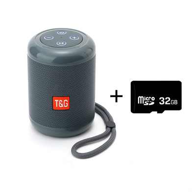 Nešiojamas belaidis garsiakalbis Bluetooth garsiakalbis Žemųjų dažnių garsiakalbis lauko vandeniui atsparus garsiakalbis Stereo erdvinio garso palaikymas FM radijo TF grotuvas