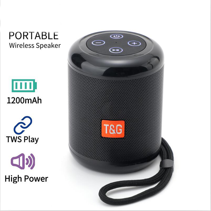 Nešiojamas belaidis garsiakalbis Bluetooth garsiakalbis Žemųjų dažnių garsiakalbis lauko vandeniui atsparus garsiakalbis Stereo erdvinio garso palaikymas FM radijo TF grotuvas