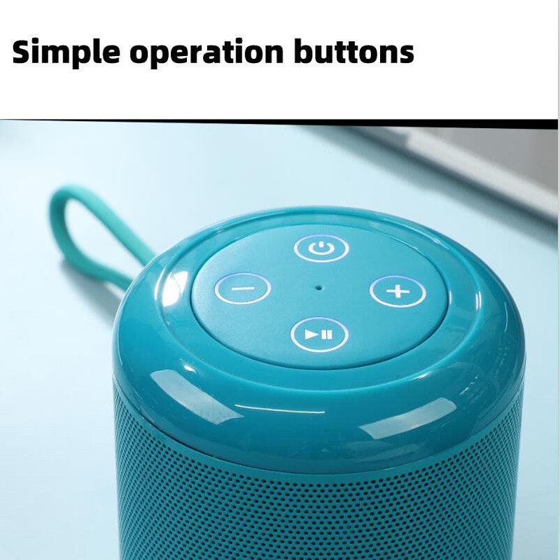 Nešiojamas belaidis garsiakalbis Bluetooth garsiakalbis Žemųjų dažnių garsiakalbis lauko vandeniui atsparus garsiakalbis Stereo erdvinio garso palaikymas FM radijo TF grotuvas