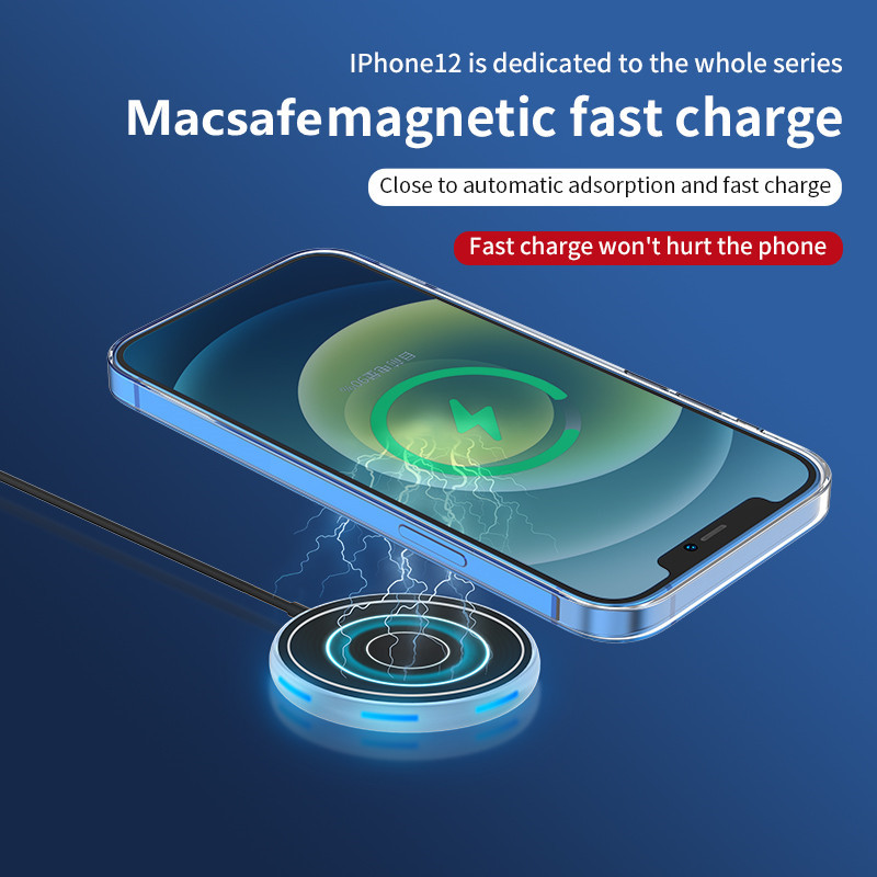 Încărcător fără fir magnetic de 30W pentru Macsafe IPhone 13 13promax 13pro 13mini 12 12pro 12promax 12mini PD Încărcare rapidă fără fir