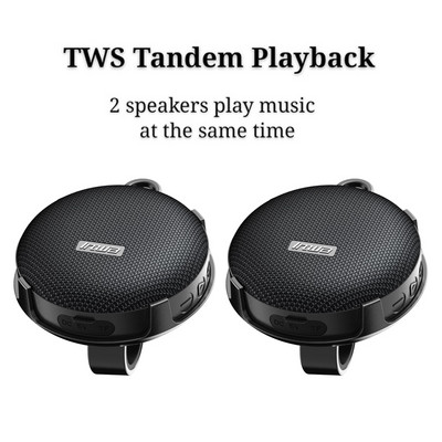 Difuzor Bluetooth pentru ciclism fără fir de mare putere de 8W, IPX7, subwoofer pentru bicicletă, coloană, Apel mâini libere/Mini Boombox TF