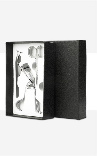 Pensetă pentru sprâncene pentru gene din oțel inoxidabil Flase Eyelash Nipper Instrumente asistente pentru gene Machiaj de frumusețe Set de 4 bucăți Instrumente E1182