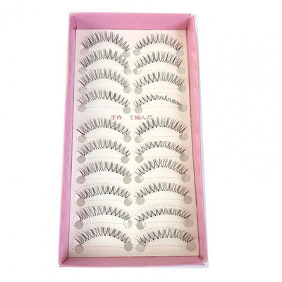 10 perechi de machiaj gene false cu efect natural 3D gene false curl dens pentru decorarea ochilor gene false în cruce din fibră pentru femei