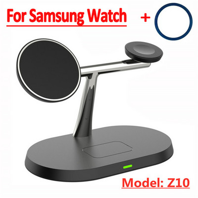 Suport de încărcare fără fir magnetic 3 în 1 100W pentru iPhone Samsung S22 S21 Ultra Galaxy Watch 5 Active 2 Stație de andocare de încărcare rapidă