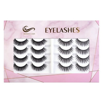 10/14 Pairs Lashes Blakstienos Dirbtinės blakstienos Minkštos dirbtinės blakstienos Dramatiškos apimties natūralios ilgos storos blakstienų priauginimo makiažo priemonė