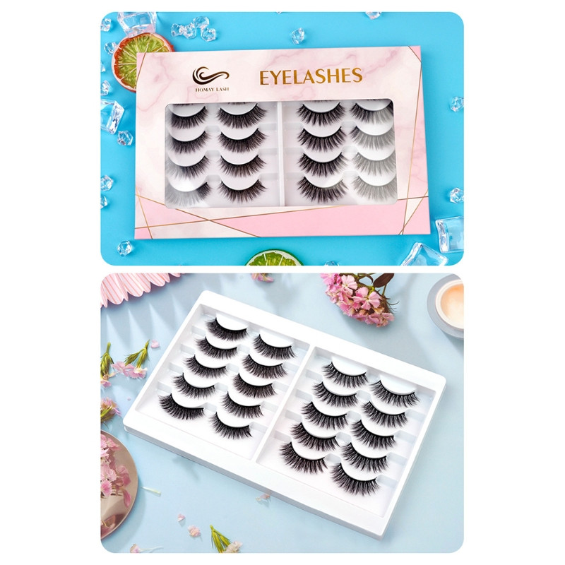 10/14 Pairs Lashes Blakstienos Dirbtinės blakstienos Minkštos dirbtinės blakstienos Dramatiškos apimties natūralios ilgos storos blakstienų priauginimo makiažo priemonė