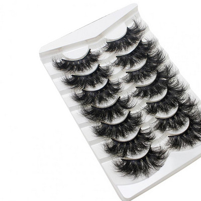 7 pari umjetnih trepavica, prirodne, dramatične, duge, lepršave, lažne volumenske trepavice, alat za šminkanje za zabavu