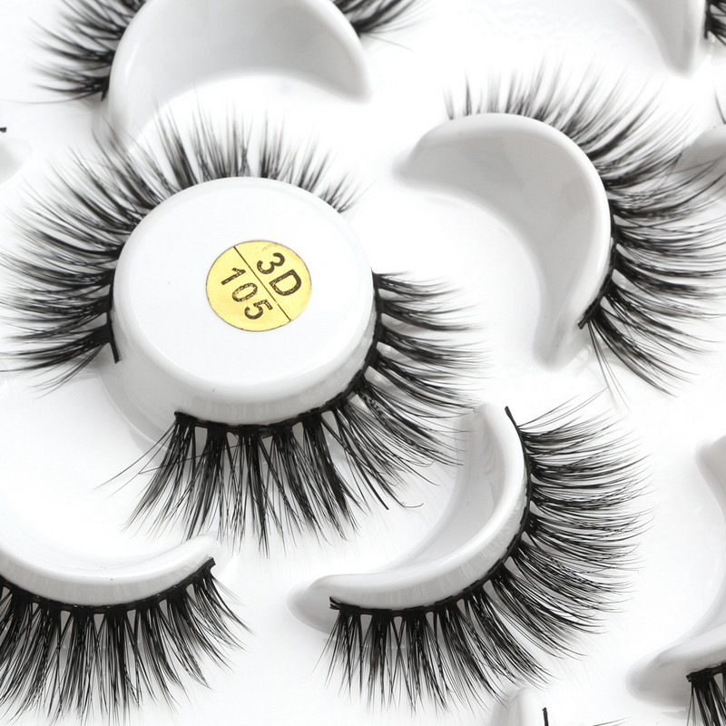 12 porų 3D Mink Lashes Profesionalios rankų darbo netikros blakstienos Natūralios daugkartinio naudojimo storos pūkuotos dirbtinės blakstienos Dirbtinės audinės blakstienos