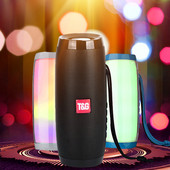 Difuzor cu LED Cutie de sunet portabilă fără fir Bluetooth Bas în aer liber Radio FM Computer Loundspeaker RGB Lumină intermitentă Soundbar TG-157