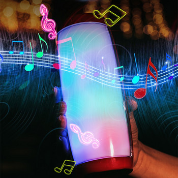 LED високоговорител Преносима Bluetooth безжична звукова кутия Външен бас FM радио Компютър Тонколона RGB мигаща светлина Soundbar TG-157