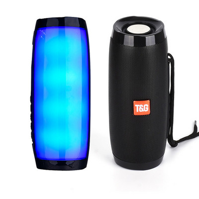 Difuzor cu LED Cutie de sunet portabilă fără fir Bluetooth Bas în aer liber Radio FM Computer Loundspeaker RGB Lumină intermitentă Soundbar TG-157