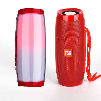 Difuzor cu LED Cutie de sunet portabilă fără fir Bluetooth Bas în aer liber Radio FM Computer Loundspeaker RGB Lumină intermitentă Soundbar TG-157