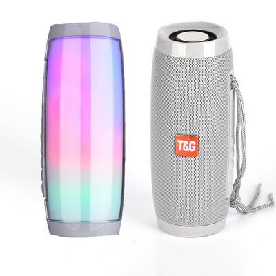 Difuzor cu LED Cutie de sunet portabilă fără fir Bluetooth Bas în aer liber Radio FM Computer Loundspeaker RGB Lumină intermitentă Soundbar TG-157