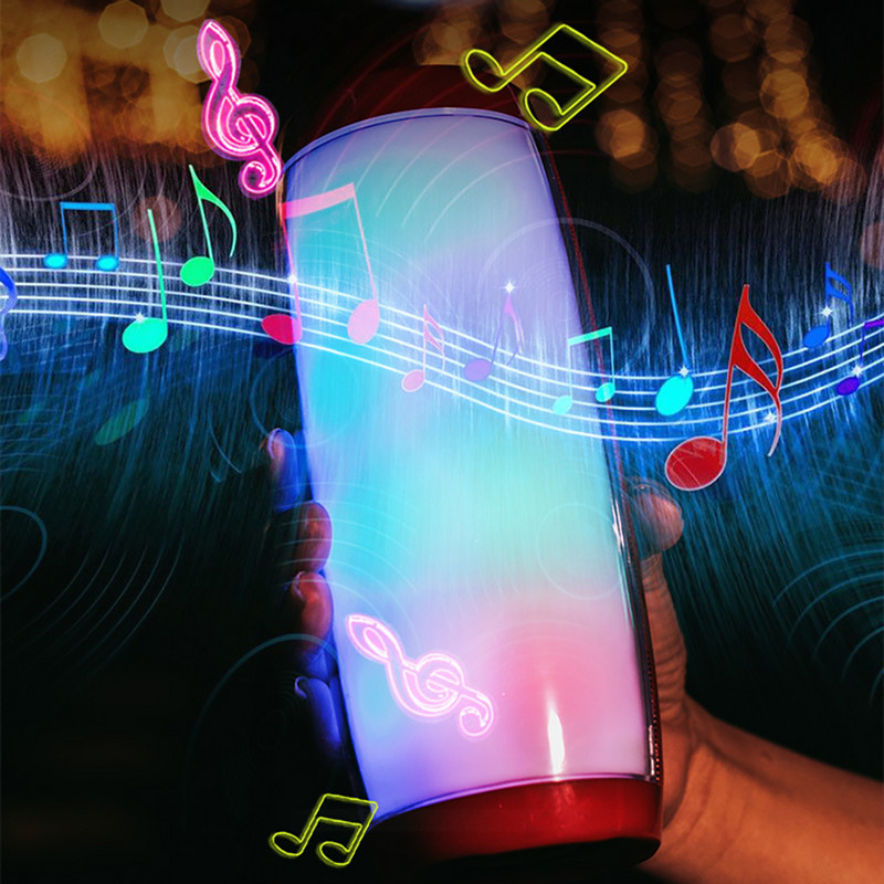 Difuzor cu LED Cutie de sunet portabilă fără fir Bluetooth Bas în aer liber Radio FM Computer Loundspeaker RGB Lumină intermitentă Soundbar TG-157