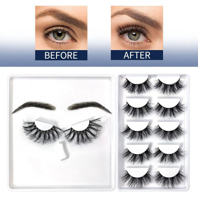 Műszempilla szempilla szett smink szempilla hosszabbító természetes műszempilla nerc Mesterséges valósághű 3D szempilla tömeges szett