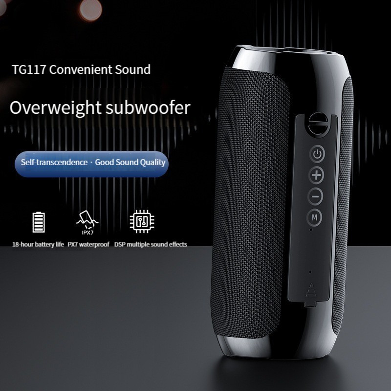 Difuzoare Bluetooth fără fir de mare putere Cutie de sunet portabilă puternică Subwoofer Audio auto Bas Player Mp3 Sistem de sunet Radio FM