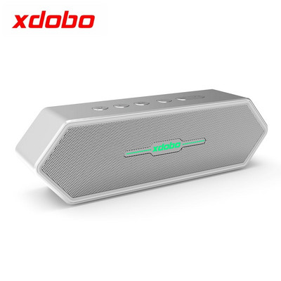 XDOBO 1983 50 W didelės galios „Bluetooth“ žaidimų garsiakalbiai TWS 3D stereo žemųjų dažnių garsiakalbis belaidis garso kolonėlė, nešiojama lauke, atspari vandeniui
