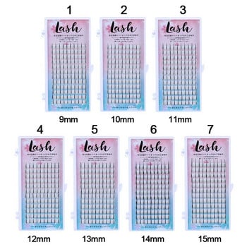 120 Clusters Individual False Eyelashes A Shape Premade Volume Fan Eyelashes Natural Long Eyelashes Extension Eye Eye Makeup Tools