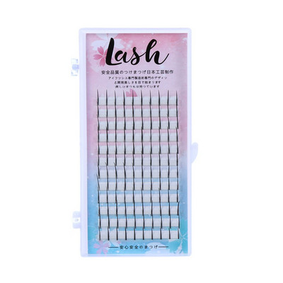 120 de grupuri de gene false individuale O formă prefabricată gene evantai volum gene lungi naturale extensie instrumente de machiaj pentru ochi