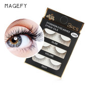 3 para ručno rađenih trepavica 3D meke umjetne dlake od nerca Umjetne trepavice Prirodne duge tanke šminke Umjetne trepavice Alati za produžavanje